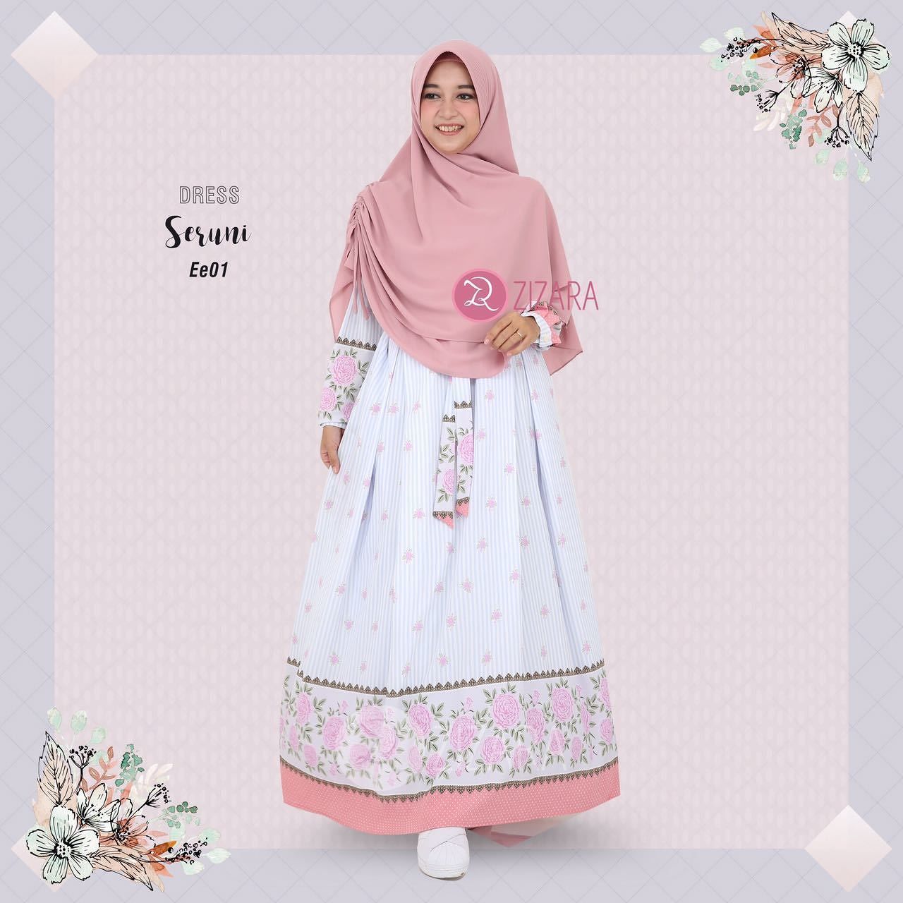 Gamis Zizara Seruni Dress Ee 01 baju muslim wanita baju 